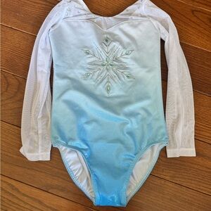 HOZIY Leotards for Girls Gymnastics Kids Children Biketard Snowflake Ribbon